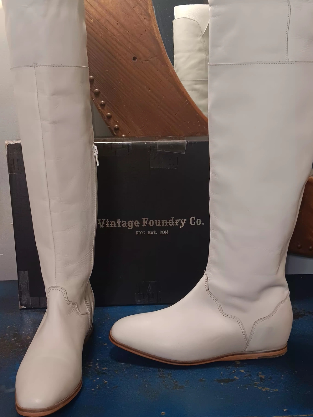 Vintage Foundry Co. Women’s Over-the-Knee Boots in White